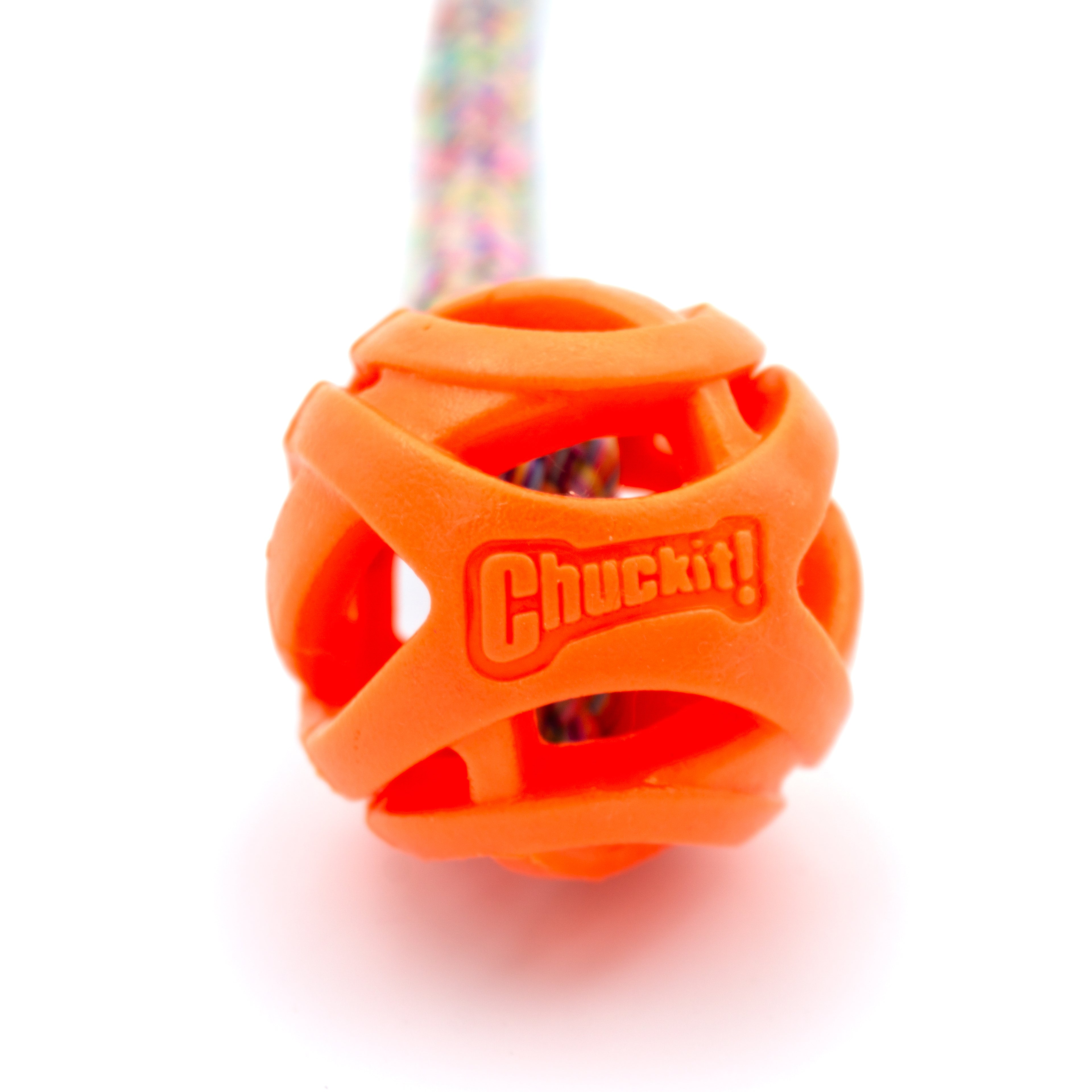 Chuckit! Air Fetch bal met Tugfun Touw - Apporteerbal voor honden
