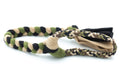 Gevlochten trektouw voor Boefjes en Boeven met PPM in de uitvoering Camouflage en fleece in de kleuren Zwart, Beige en Mosgroen