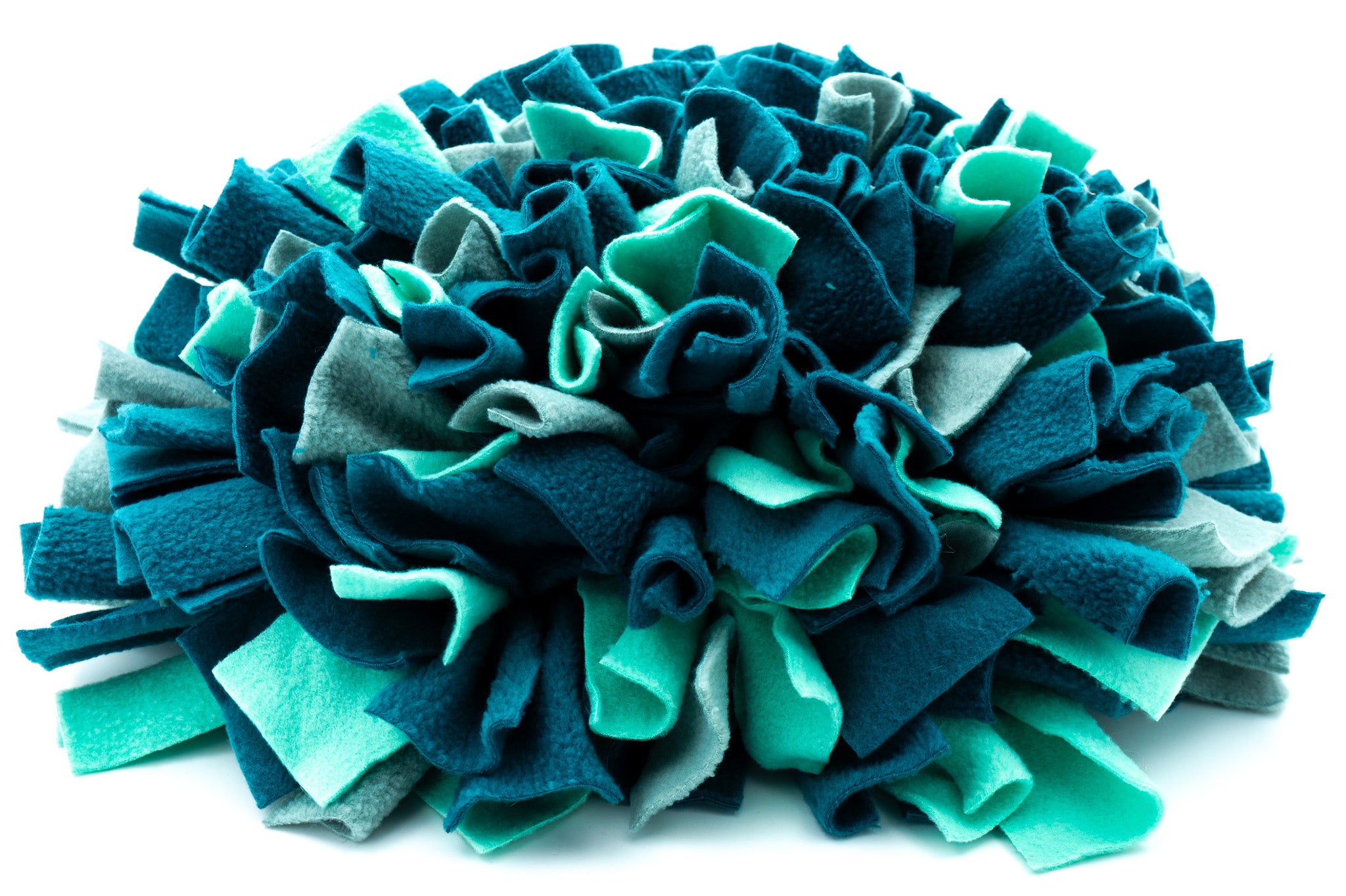 Snuffelmat maat M in de kleuren Donker petrol, zeegroen en mintgroen